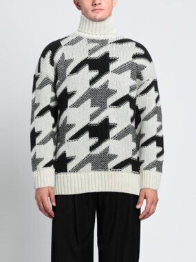 GANT Mens Houndstooth Turtleneck Sweater